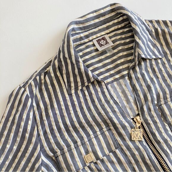 Anne Klein Striped Blouse - Picture 1 of 9